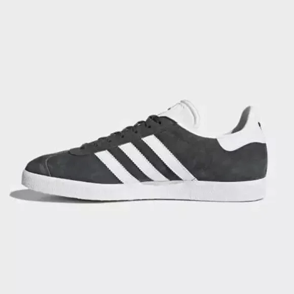 New Adidas Originals Grey & White Gazelle Shoes (BB5480) Mens 7 US 40 EUR 8 WMNS - Picture 2 of 7
